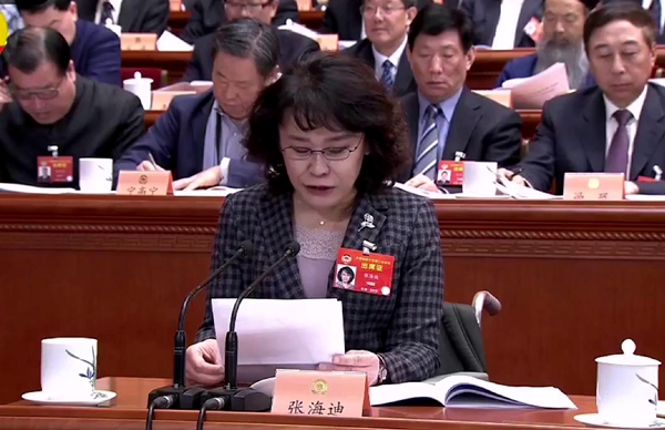 張海迪在全國兩會上點(diǎn)贊駐馬店