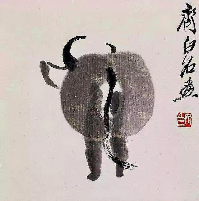 齊白石這幅畫賣2012萬，網(wǎng)友看不懂，專家：放大10倍看那皮鞭子 