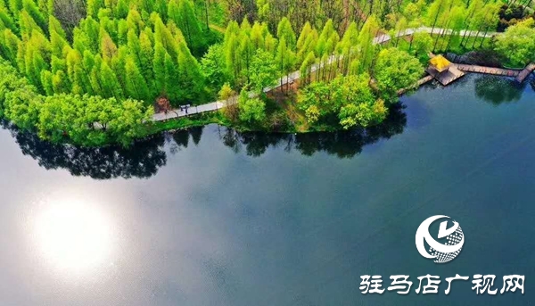 春風拂“蘇堤”，游人醉“斷橋”，四月的天中美景似江南