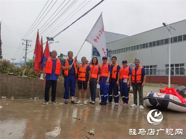 駐馬店市蛟龍水上救援隊(duì)火速支援安徽六安固鎮(zhèn)抗洪救援