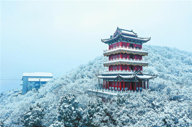 焦作云臺(tái)山迎入冬以來的首場(chǎng)降雪