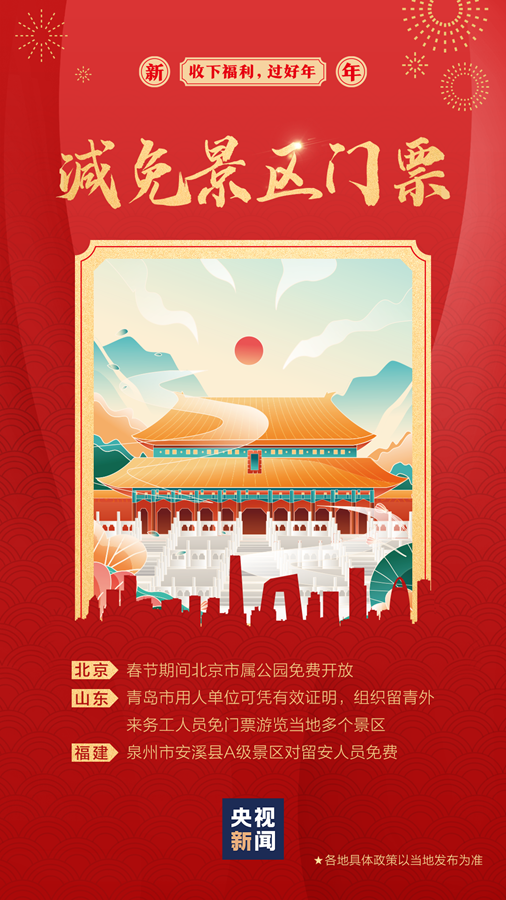 各地有啥過年福利？一組圖了解