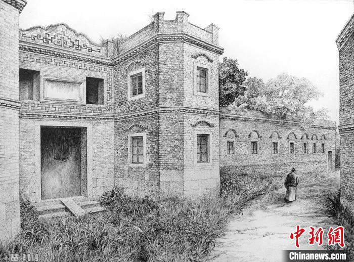 描繪鄉(xiāng)土記憶 福州畫(huà)師用鋼筆再現(xiàn)古厝風(fēng)情