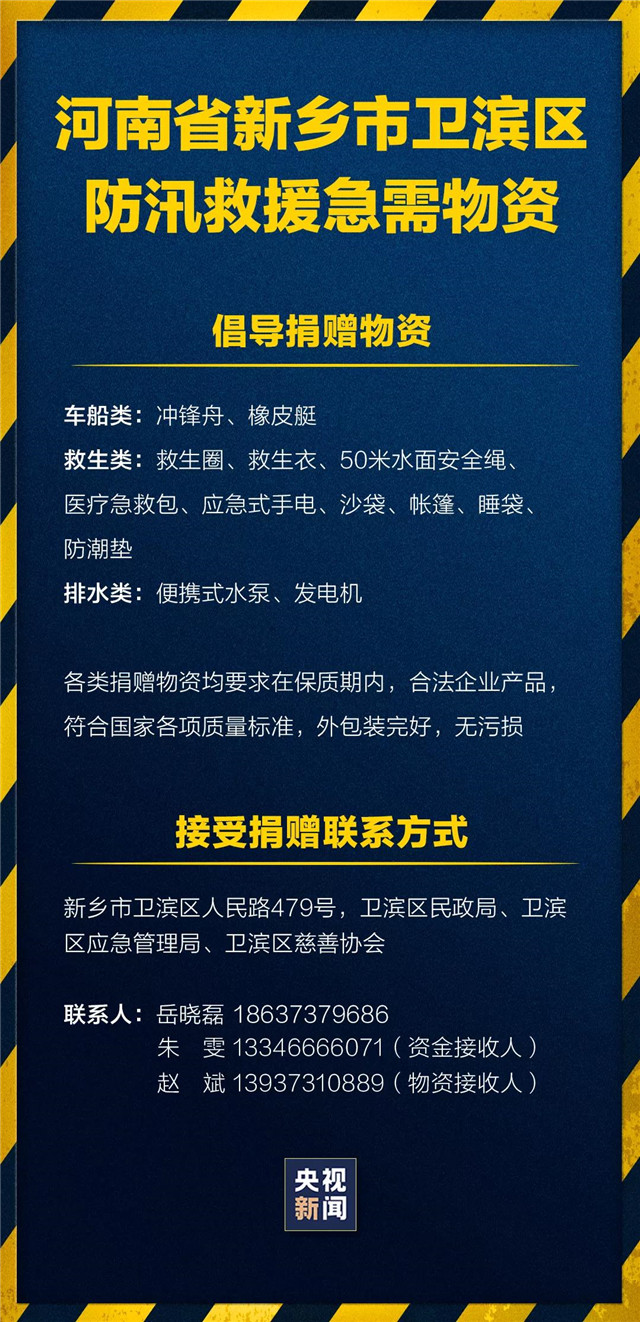 緊急擴散！新鄉(xiāng)、鶴壁急需救援物資