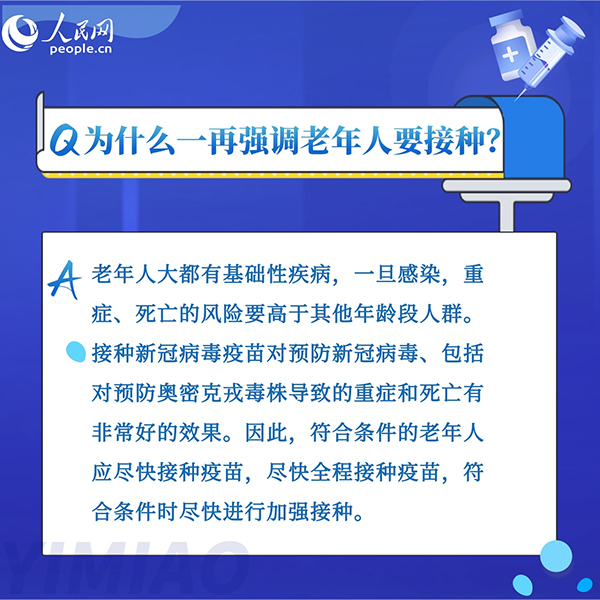 為什么老年人接種新冠疫苗意義重大？8組問答告訴你