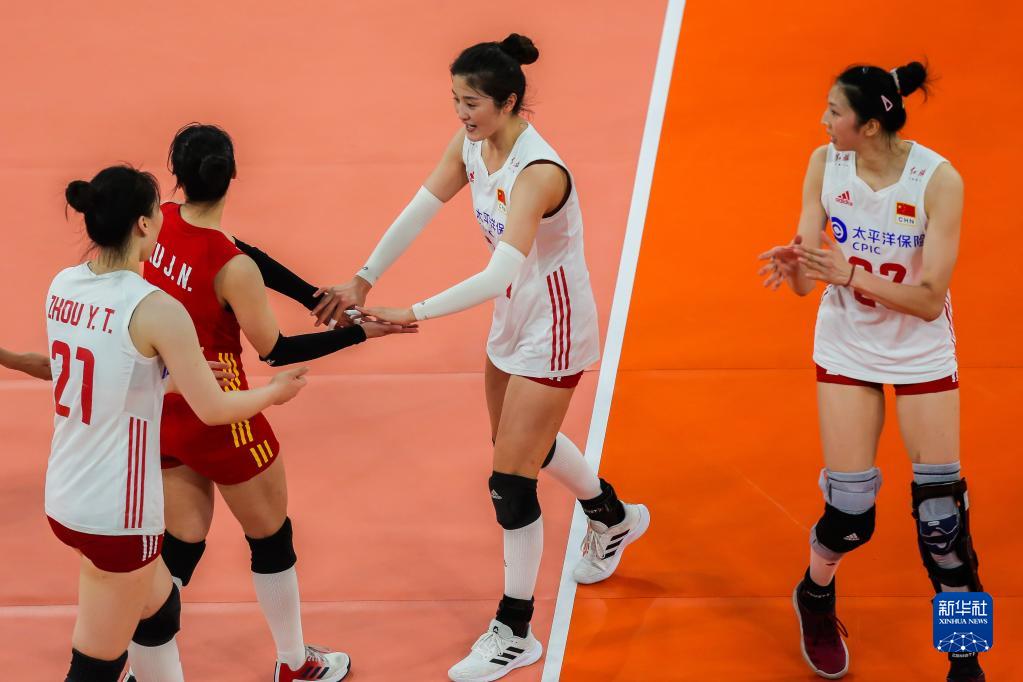 中國女排戰(zhàn)勝泰國隊晉級亞洲杯決賽
