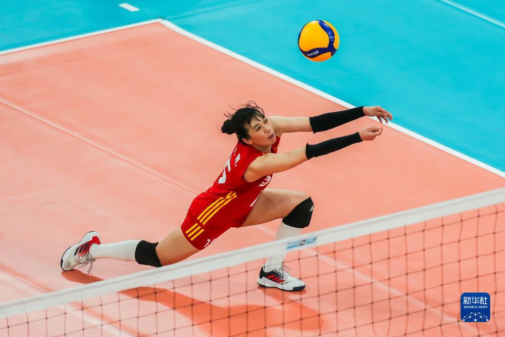 中國女排戰(zhàn)勝泰國隊晉級亞洲杯決賽