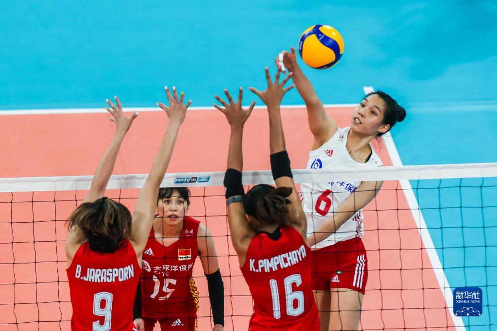 中國女排戰(zhàn)勝泰國隊晉級亞洲杯決賽
