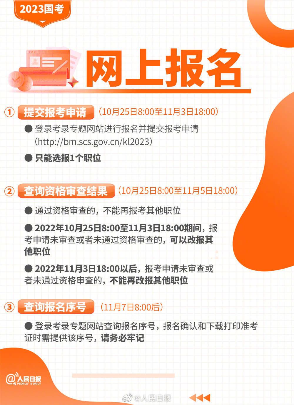 2023國(guó)考報(bào)考指南來(lái)了！