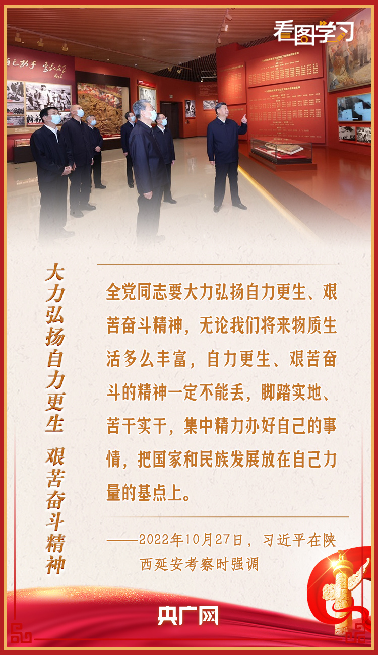 看圖學(xué)習(xí)丨自力更生、艱苦奮斗的精神一定不能丟