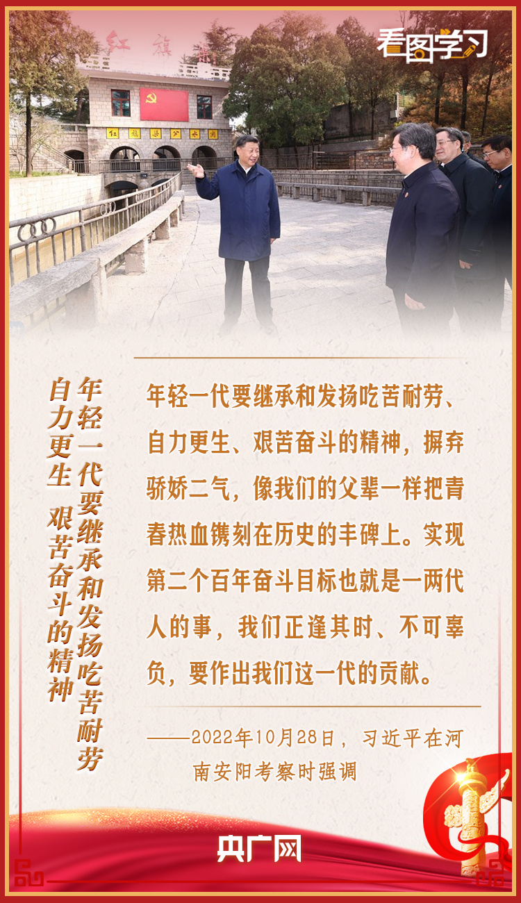 看圖學(xué)習(xí)丨自力更生、艱苦奮斗的精神一定不能丟