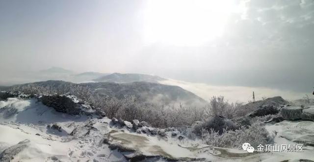 「金頂●冬雪」忽如一夜春風(fēng)來，千樹萬樹梨花開