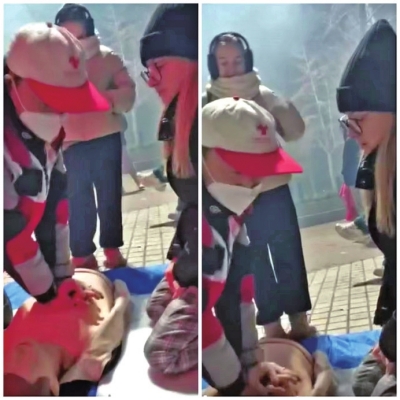 “急救地攤”開張!他們用特殊方式迎新春