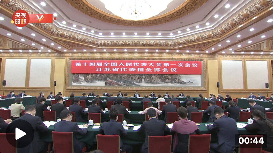 獨(dú)家視頻丨習(xí)近平參加江蘇代表團(tuán)審議