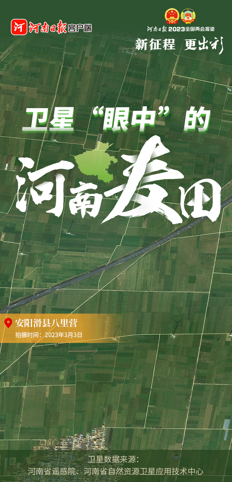 海報(bào)丨賞青！衛(wèi)星“眼中”的河南麥田