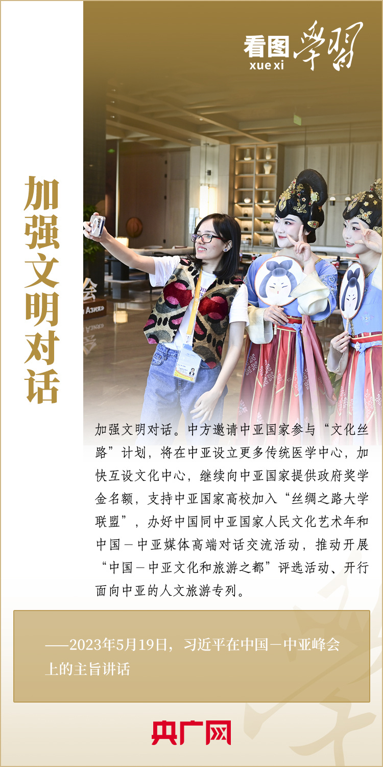  看圖學(xué)習(xí)丨深化中國同中亞國家合作，習(xí)近平主席提出這“八點(diǎn)建議”