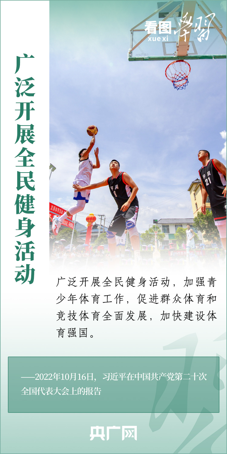 看圖學(xué)習(xí)丨實(shí)施全民健身戰(zhàn)略 加快建設(shè)體育強(qiáng)國