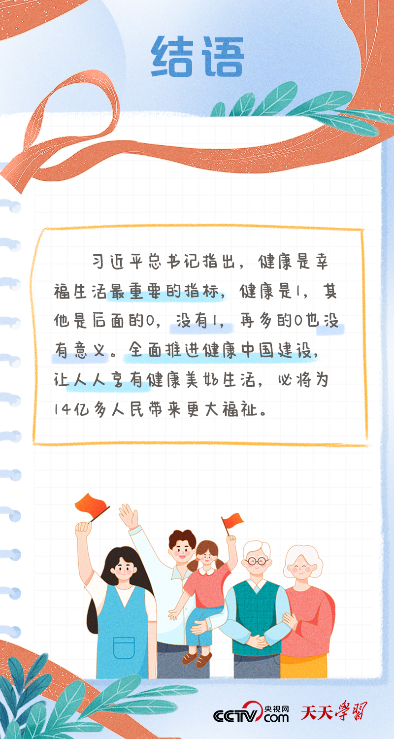 學(xué)習(xí)筆記｜健康中國(guó)——“健康是1，其他是后面的0”