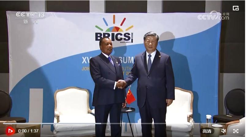 習(xí)近平會(huì)見剛果（布）總統(tǒng)