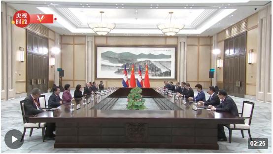 獨(dú)家視頻丨習(xí)近平會見柬埔寨國王西哈莫尼