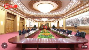 獨(dú)家視頻丨習(xí)近平會見肯尼亞總統(tǒng)：大多數(shù)國家積極參與共建“一帶一路”倡議 開啟一個新的“鄭和時代”