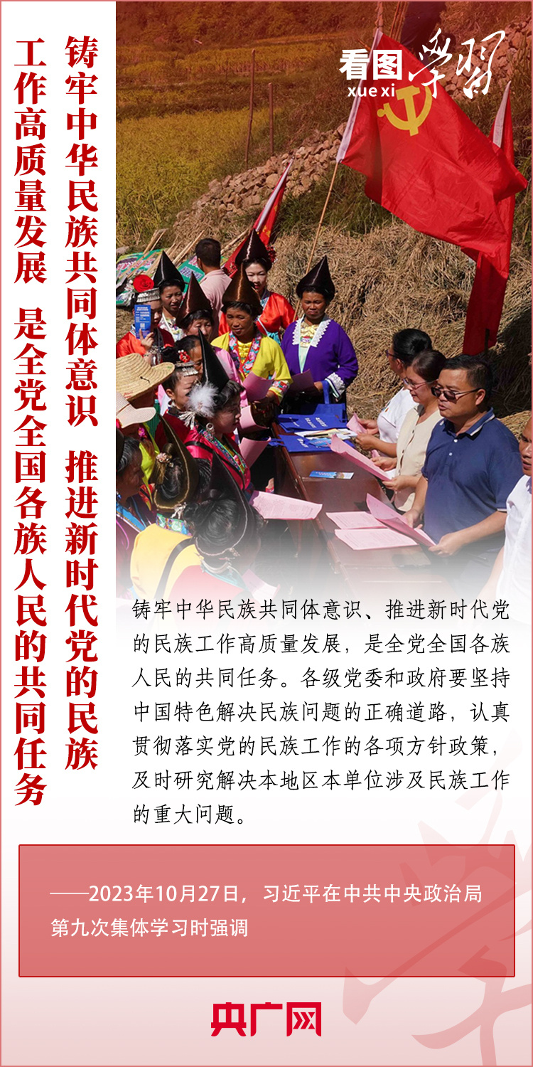看圖學習丨鑄牢中華民族共同體意識 推進新時代黨的民族工作高質(zhì)量發(fā)展