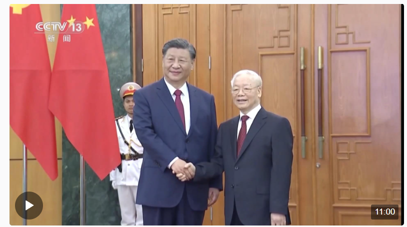 習(xí)近平同越共中央總書記阮富仲舉行會談