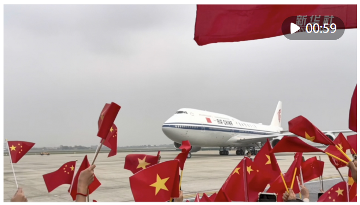 元首外交Vlog｜習近平抵達河內 受到熱烈歡迎