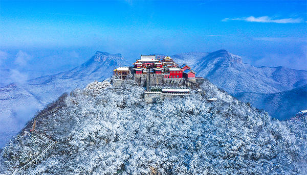 飛雪落成詩，一秒入仙境!雪后河南，美出“天際”