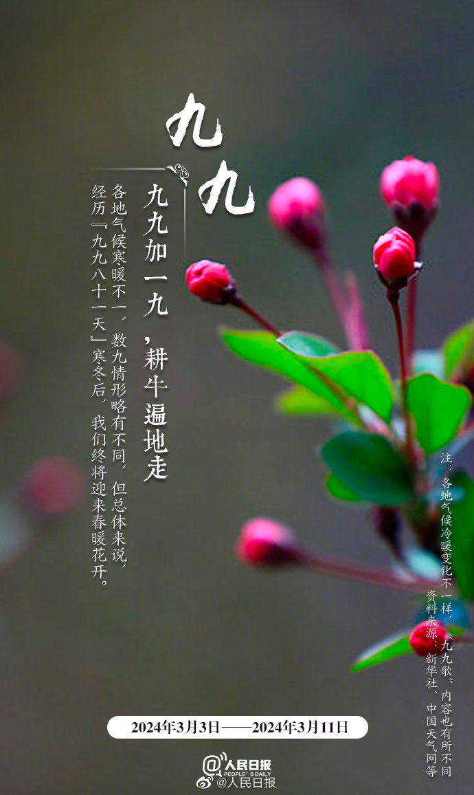 “數九天”到了！收好“九九健康日歷”