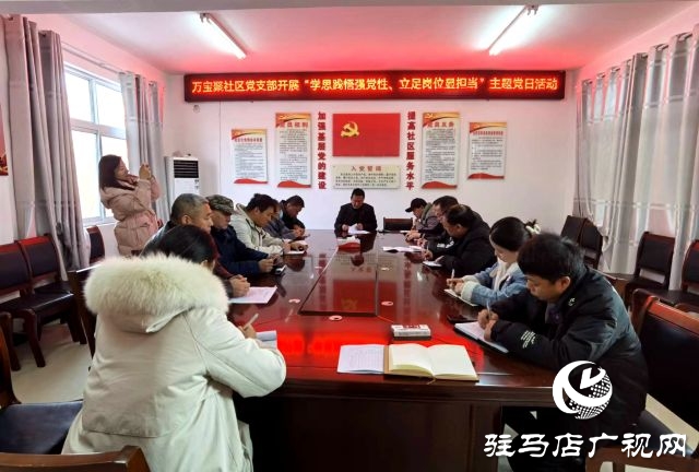 正陽縣真陽街道：主題黨日 黨員干部立足崗位學思想見行動