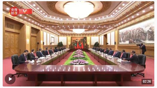 獨家視頻丨習近平同馬爾代夫總統(tǒng)穆伊茲會談