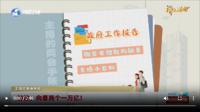 加油，向著兩個一萬億！丨主播的兩會手賬