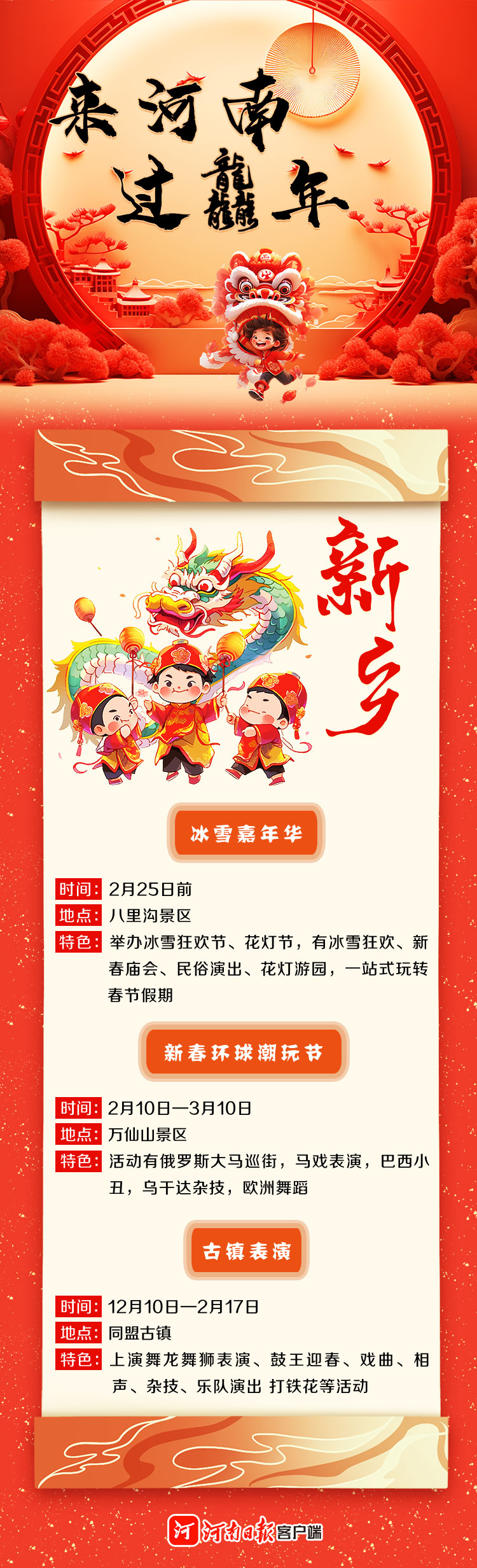 來河南 過龘年 ①丨精彩紛呈！看中原各地咋“鬧春”