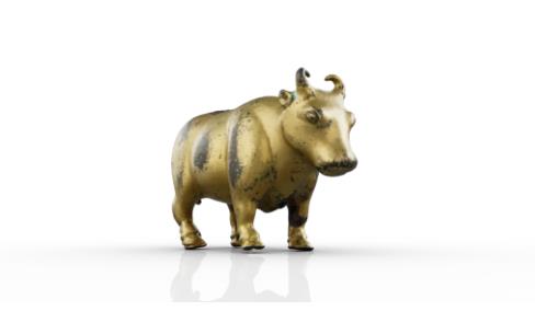 中原藏珍：鎏金銅象、銅牛、銅馬