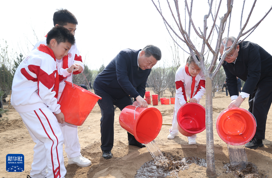 習(xí)近平在參加首都義務(wù)植樹活動時(shí)強(qiáng)調(diào) 全民植樹增綠 共建美麗中國