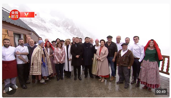 獨(dú)家視頻丨習(xí)近平夫婦受邀來到上比利牛斯省做客