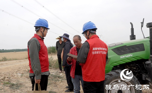 駐馬店供電公司:田間麥?zhǔn)展ぷ髅?電力安全放心上