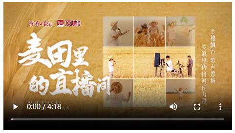 麥田里的直播間，河南小伙用歌聲傳遞河南力量