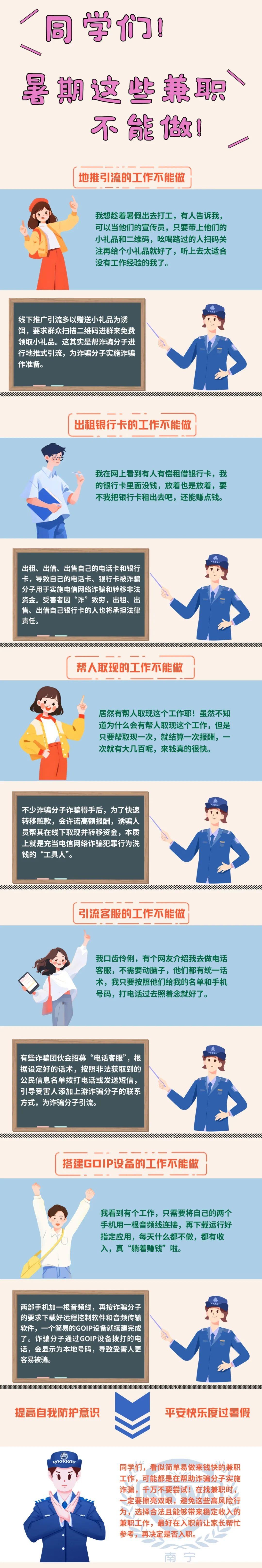 @同學(xué)們 暑期這些兼職不能做！