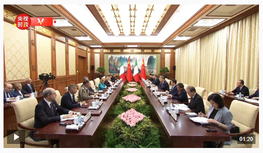 獨(dú)家視頻丨習(xí)近平會(huì)見(jiàn)意大利總理：倡導(dǎo)文明互鑒 推動(dòng)不同文明平等對(duì)話