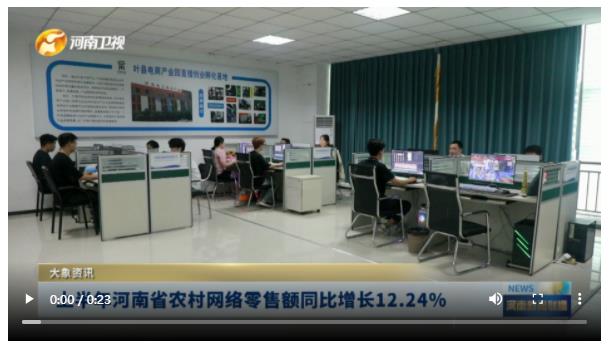 上半年河南省農(nóng)村網(wǎng)絡(luò)零售額同比增長(zhǎng)12.24%