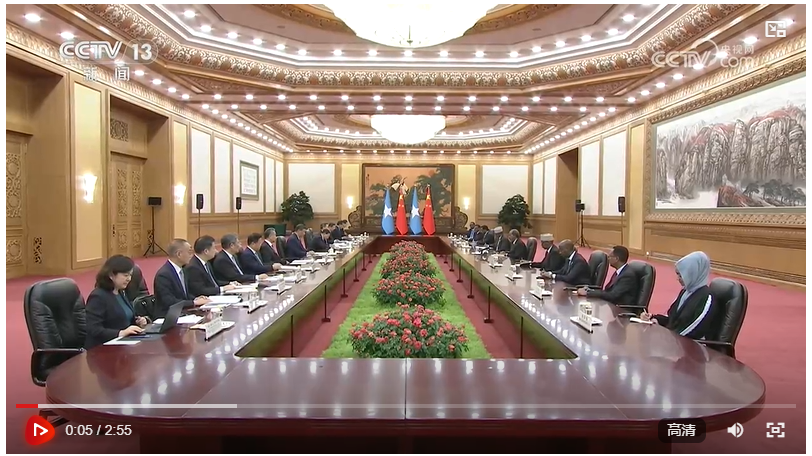 習(xí)近平會(huì)見索馬里總統(tǒng)馬哈茂德