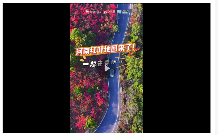 河南紅葉地圖來了！來看詩和遠方的紅葉！