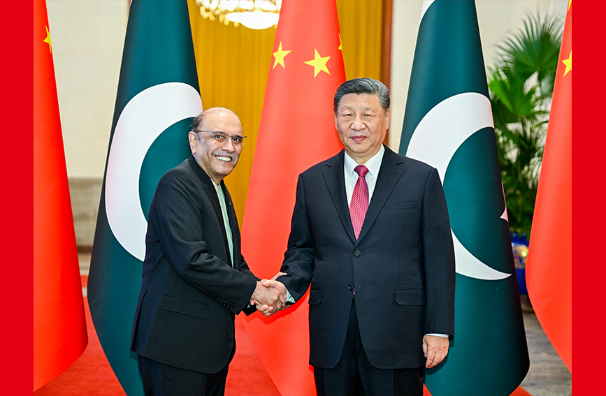 習(xí)近平同巴基斯坦總統(tǒng)扎爾達(dá)里會(huì)談