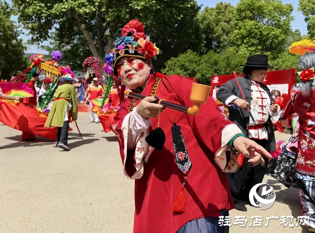 泌陽(yáng)彩帶舞龍隊(duì)“舞”進(jìn)南陽(yáng)月季園 共赴文化交流之約