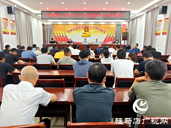 平輿縣射橋鎮(zhèn)：召開深入貫徹中央八項規(guī)定精神學(xué)習(xí)教育推進(jìn)會