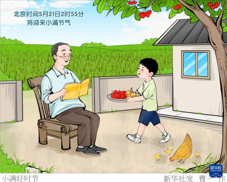 節(jié)令之美丨小得盈滿：21日2時(shí)55分，小滿！