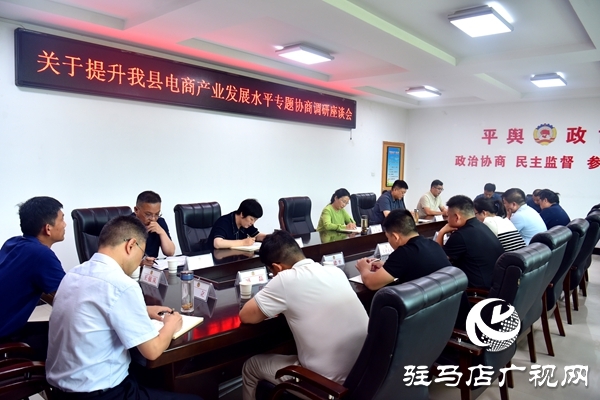 平輿縣政協(xié)提升電商產(chǎn)業(yè)發(fā)展水平專(zhuān)題協(xié)商調(diào)研座談會(huì)召開(kāi)