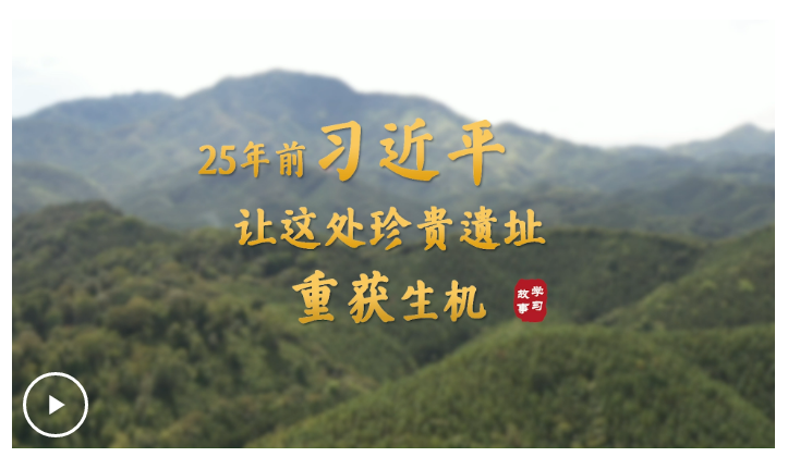 學(xué)習(xí)·故事丨25 年前，習(xí)近平讓這處珍貴遺址重獲生機